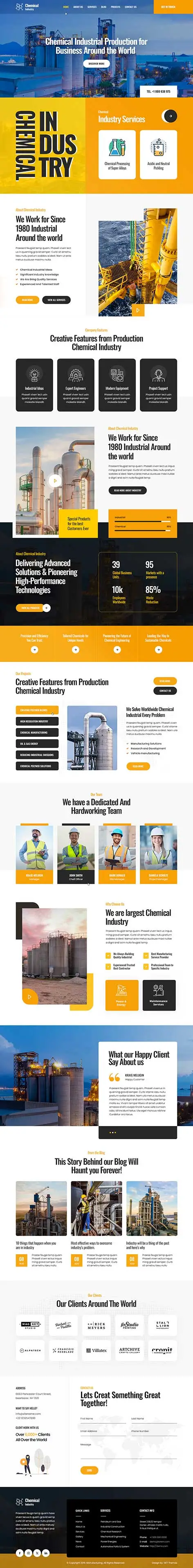 Chemical Factory WordPress Theme