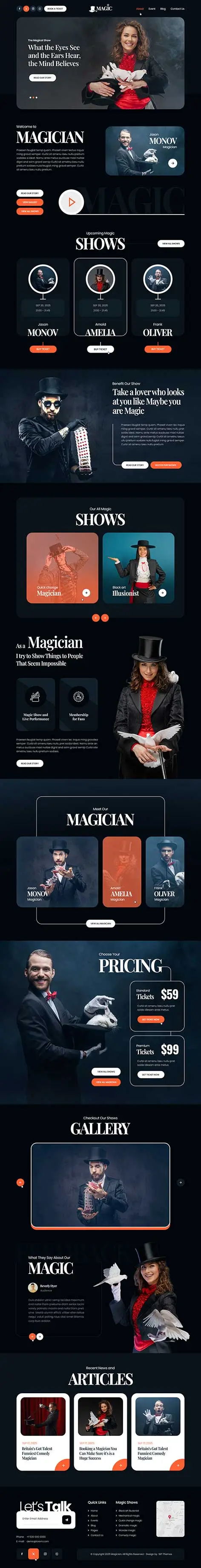 Circus Show WordPress Theme