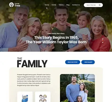 Family History WordPress Theme​