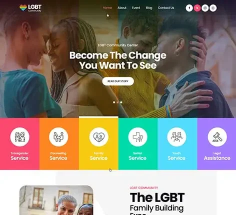LGBT & Gay Rights Festival WordPress Theme