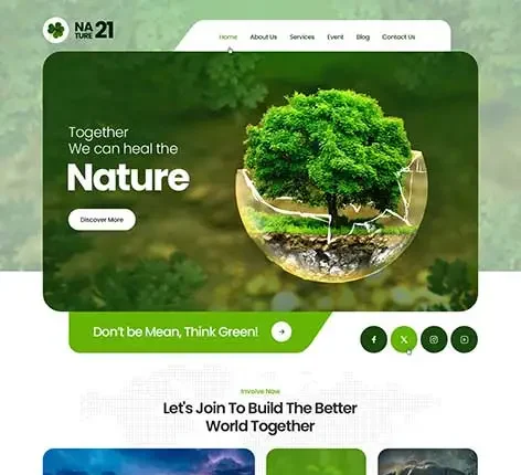 Nature Inspired WordPress Theme