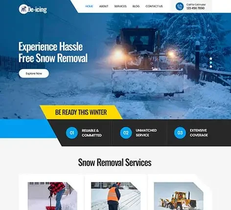 Snow Management WordPress Theme