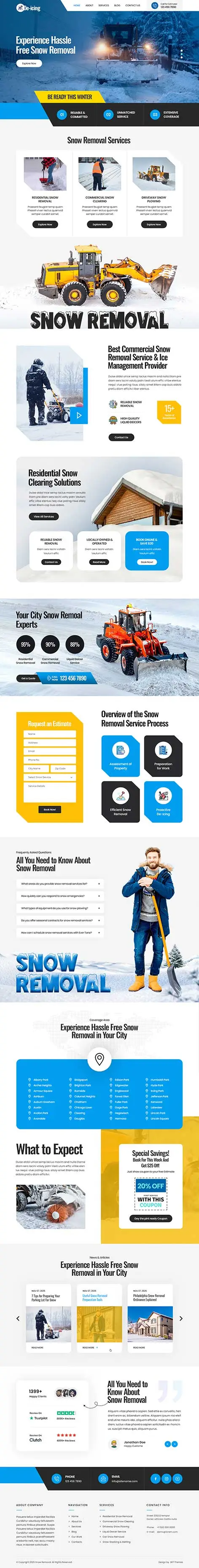Snow Management WordPress Theme