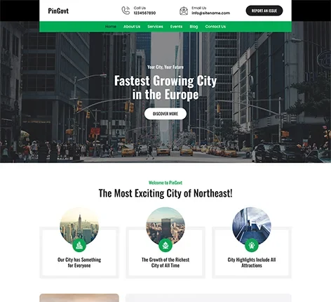 Free City Council WordPress Theme